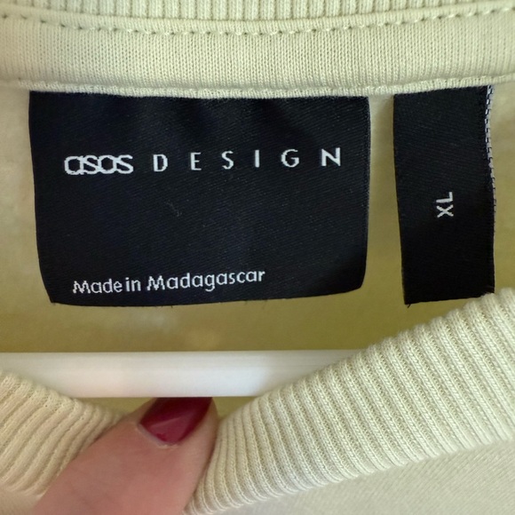 ASOS Design Men's Lime-Yellow Dragon Sweatshirt Disturbed Mind-XL NWOT - Picture 4 of 4